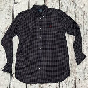 Polo Ralph Lauren Boys Kids Plaid Button Down Casual Dress Shirt